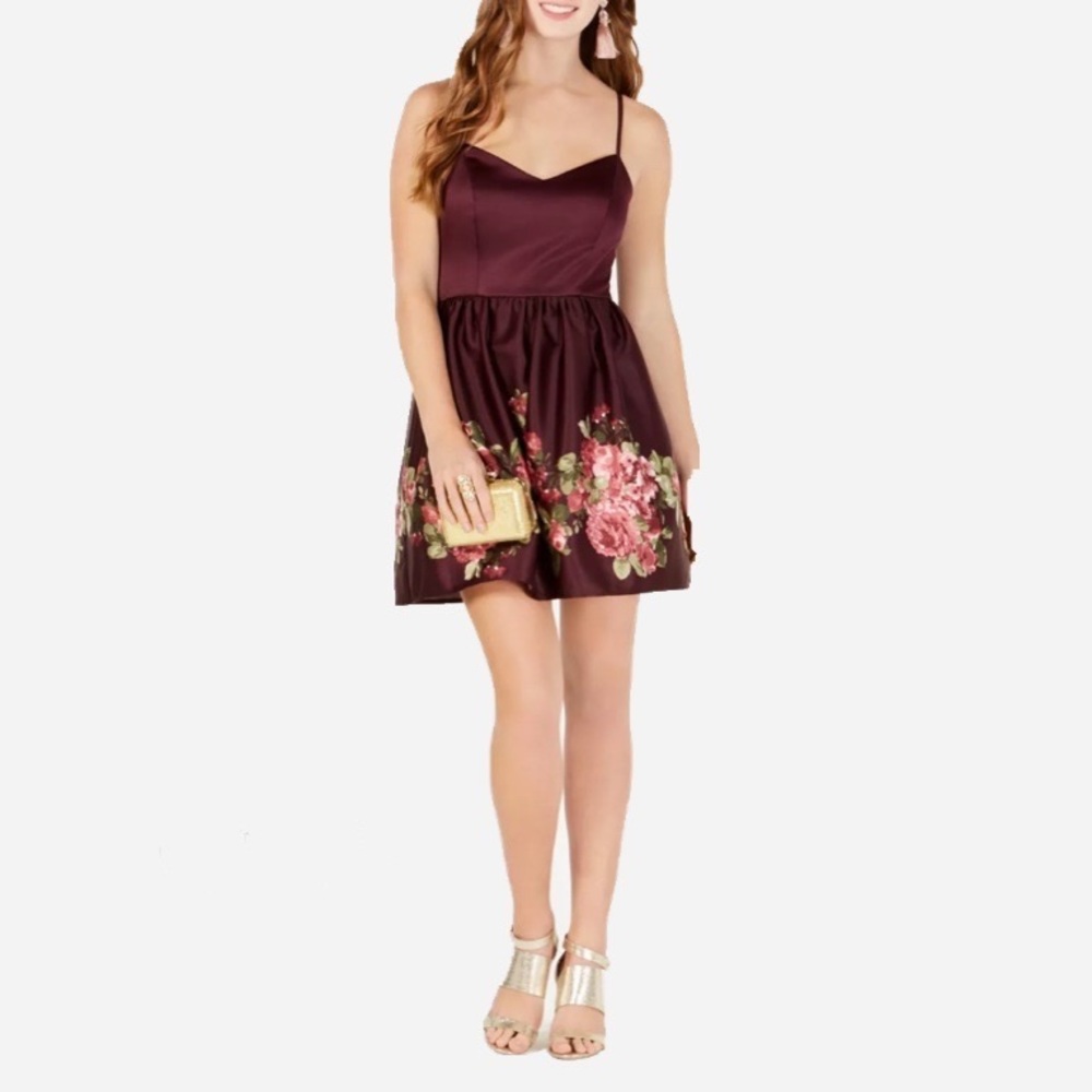 🌸New🌸 Teeze Me Burgundy Mini Dress Sz 9/10 NWT